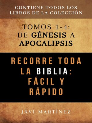 cover image of Recorre Toda La Biblia Fácil Y Rápido